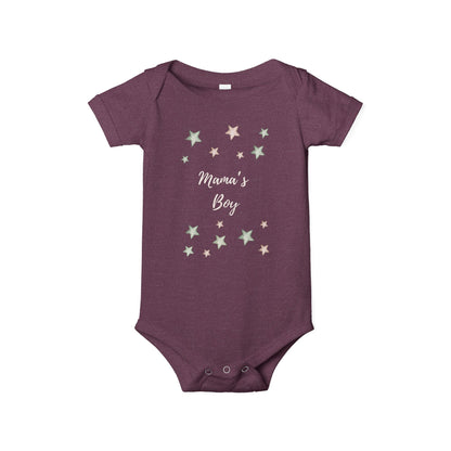 Mama's Boy Infant Jersey One Piece – Cute Baby Bodysuit for Celebrations - Mama’s Boy Onesie for Baby and Toddler