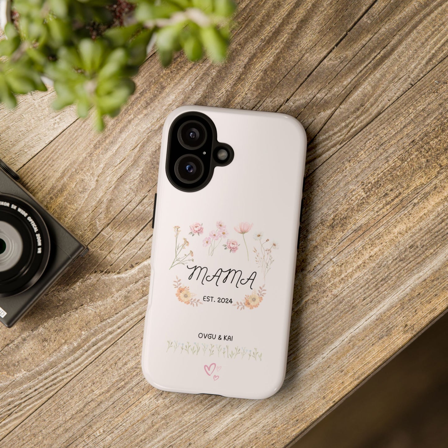 Phone Case - Floral Personalized Tough Case for Mother's Day - Mama, Est [Year], Children's Names