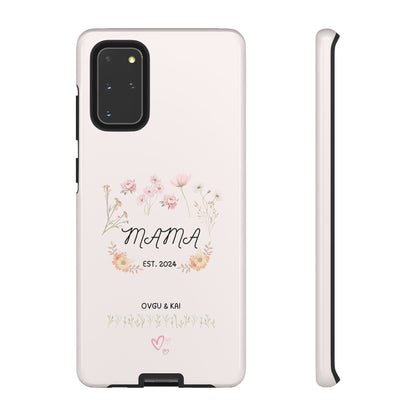 Phone Case - Floral Personalized Tough Case for Mother's Day - Mama, Est [Year], Children's Names