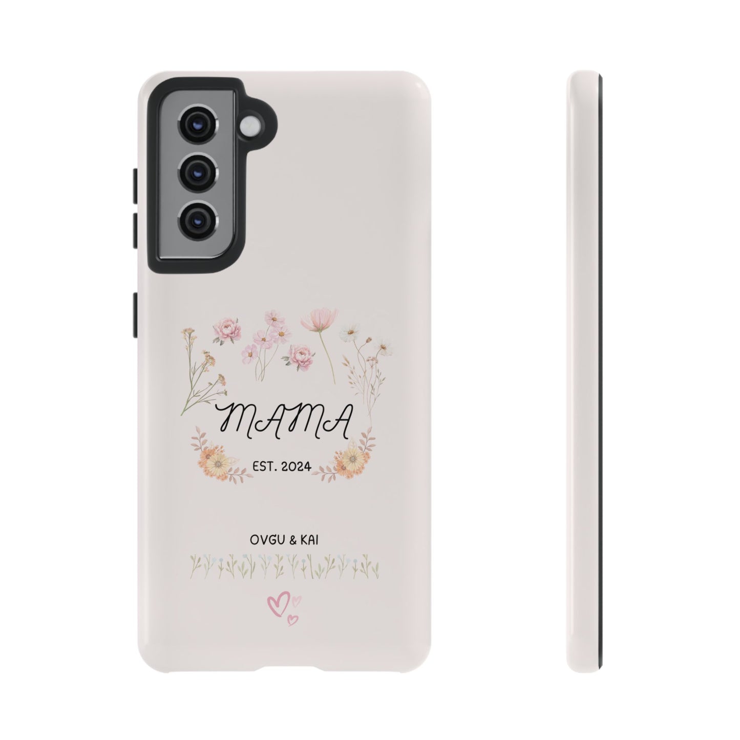 Phone Case - Floral Personalized Tough Case for Mother's Day - Mama, Est [Year], Children's Names
