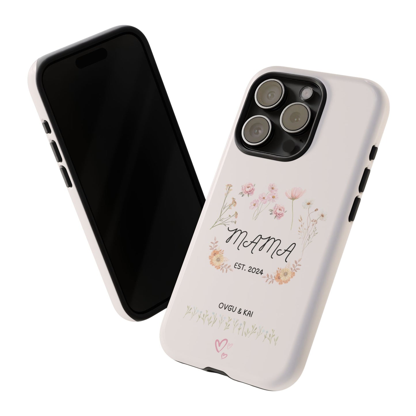Phone Case - Floral Personalized Tough Case for Mother's Day - Mama, Est [Year], Children's Names