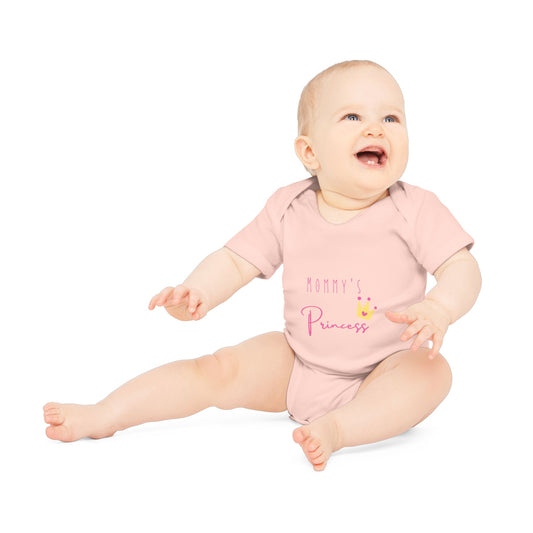 Mommy's Princess Organic Baby Bodysuit - Cute, Soft & Eco-Friendly Apparel