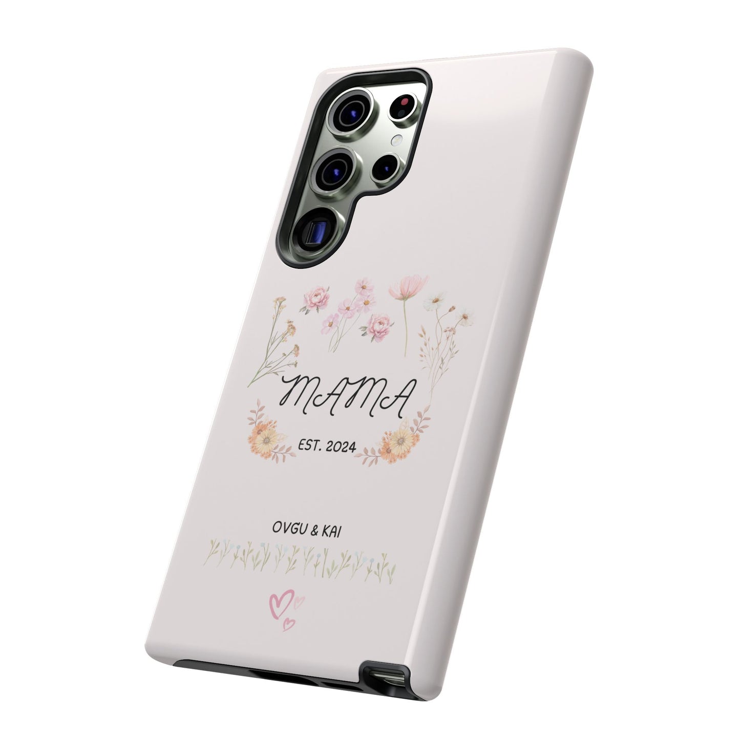 Phone Case - Floral Personalized Tough Case for Mother's Day - Mama, Est [Year], Children's Names