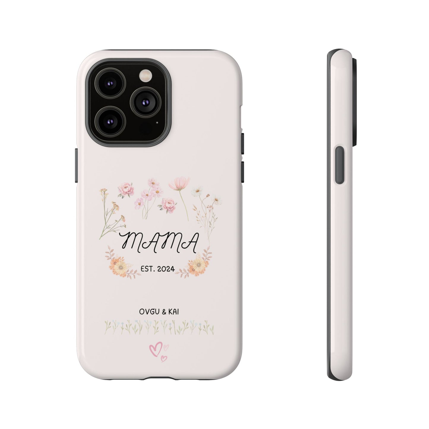 Phone Case - Floral Personalized Tough Case for Mother's Day - Mama, Est [Year], Children's Names