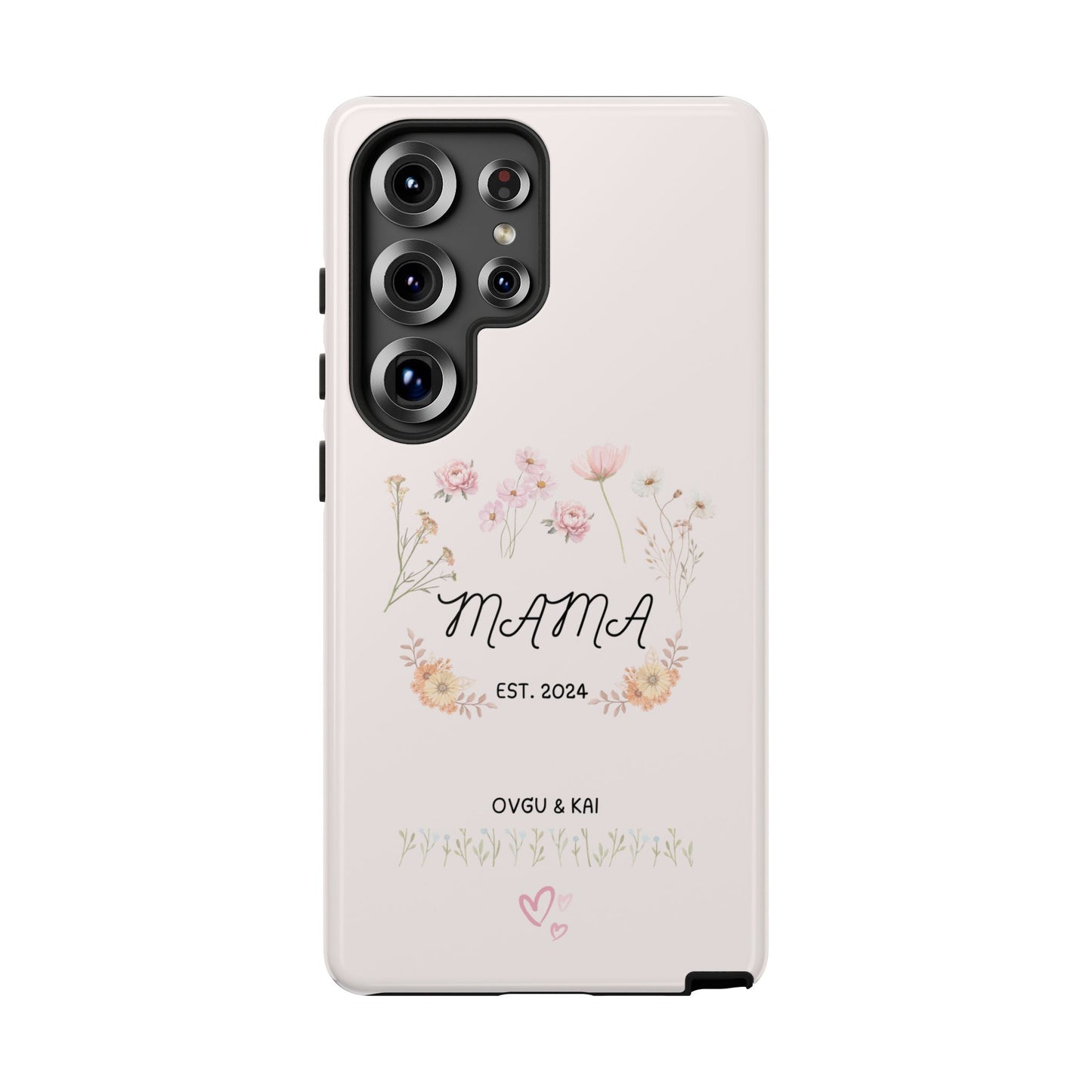 Phone Case - Floral Personalized Tough Case for Mother's Day - Mama, Est [Year], Children's Names