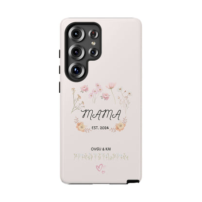 Phone Case - Floral Personalized Tough Case for Mother's Day - Mama, Est [Year], Children's Names