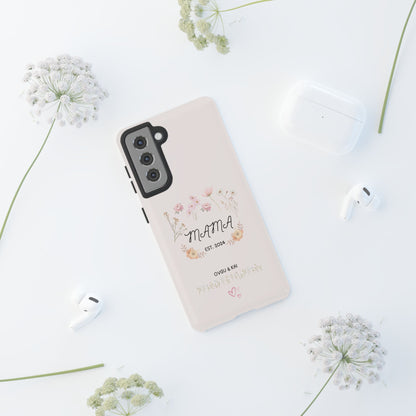 Phone Case - Floral Personalized Tough Case for Mother's Day - Mama, Est [Year], Children's Names
