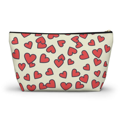 Accessory Pouch - Mama Things Heart Pattern - Stylish Organizer for Moms , Mother’s Day Gift