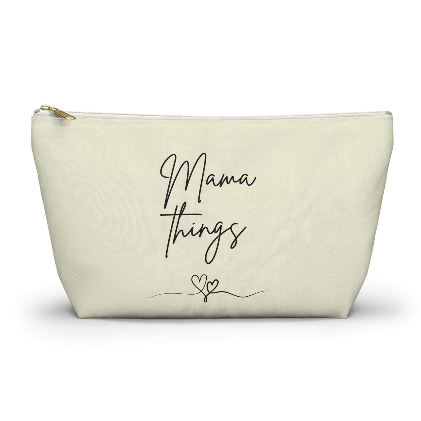 Accessory Pouch - Mama Things Heart Pattern - Stylish Organizer for Moms , Mother’s Day Gift