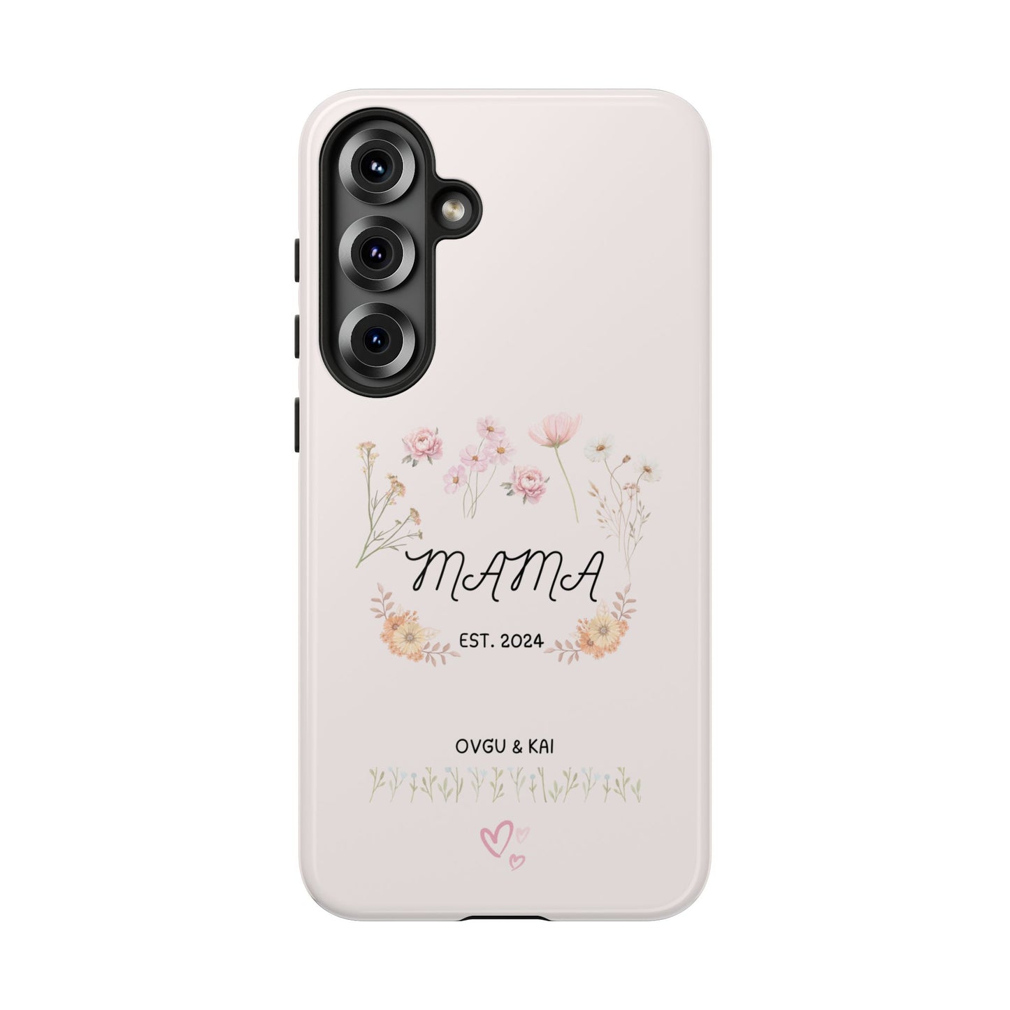 Phone Case - Floral Personalized Tough Case for Mother's Day - Mama, Est [Year], Children's Names