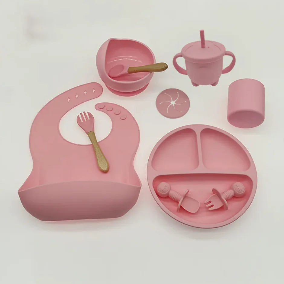 Ensemble de vaisselle en silicone pour bébé Compass