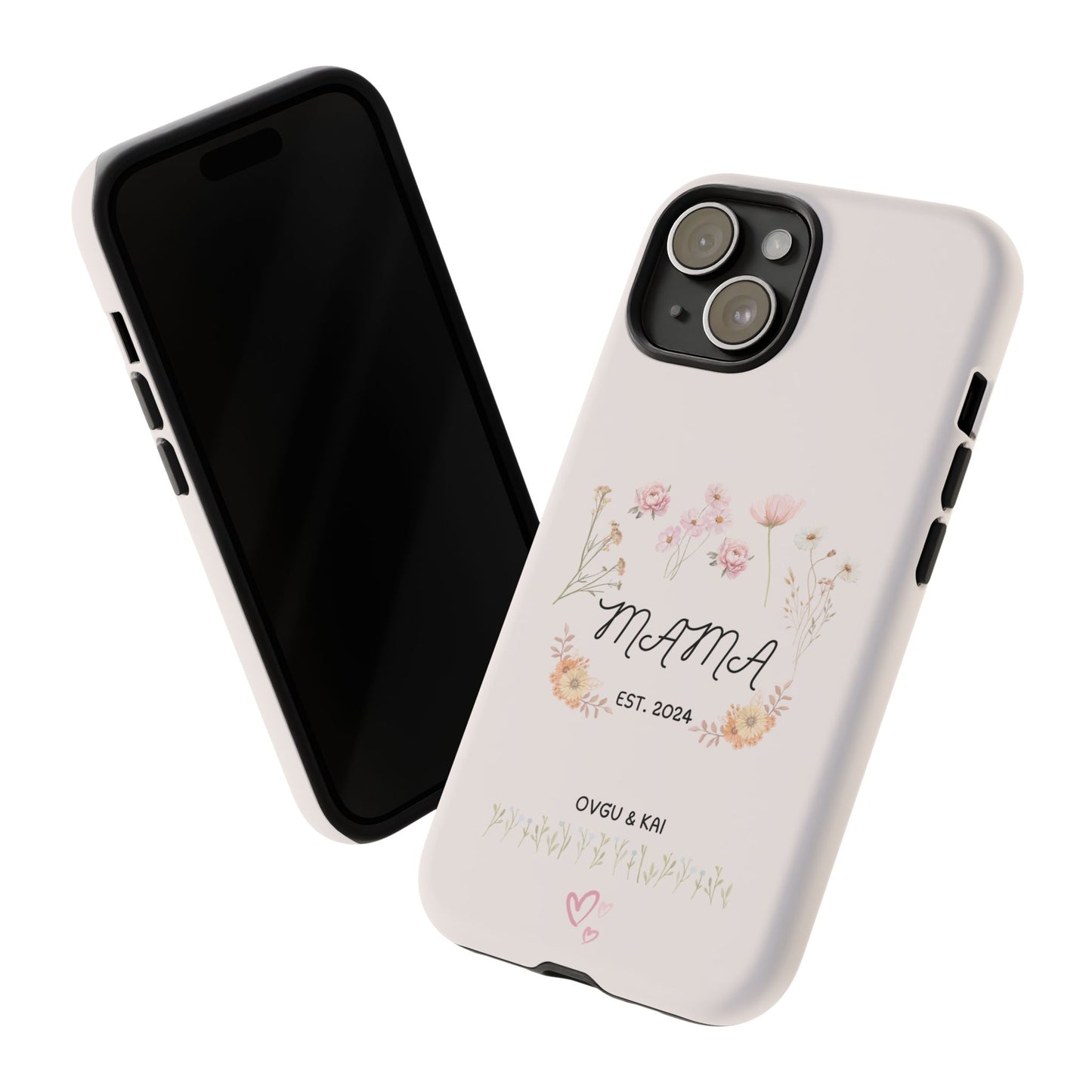 Phone Case - Floral Personalized Tough Case for Mother's Day - Mama, Est [Year], Children's Names