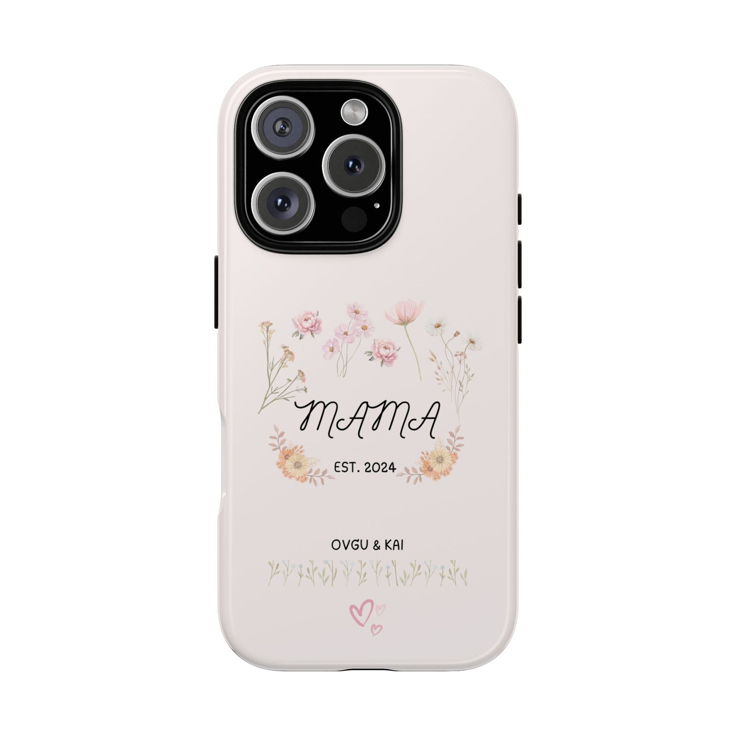 Phone Case - Floral Personalized Tough Case for Mother's Day - Mama, Est [Year], Children's Names