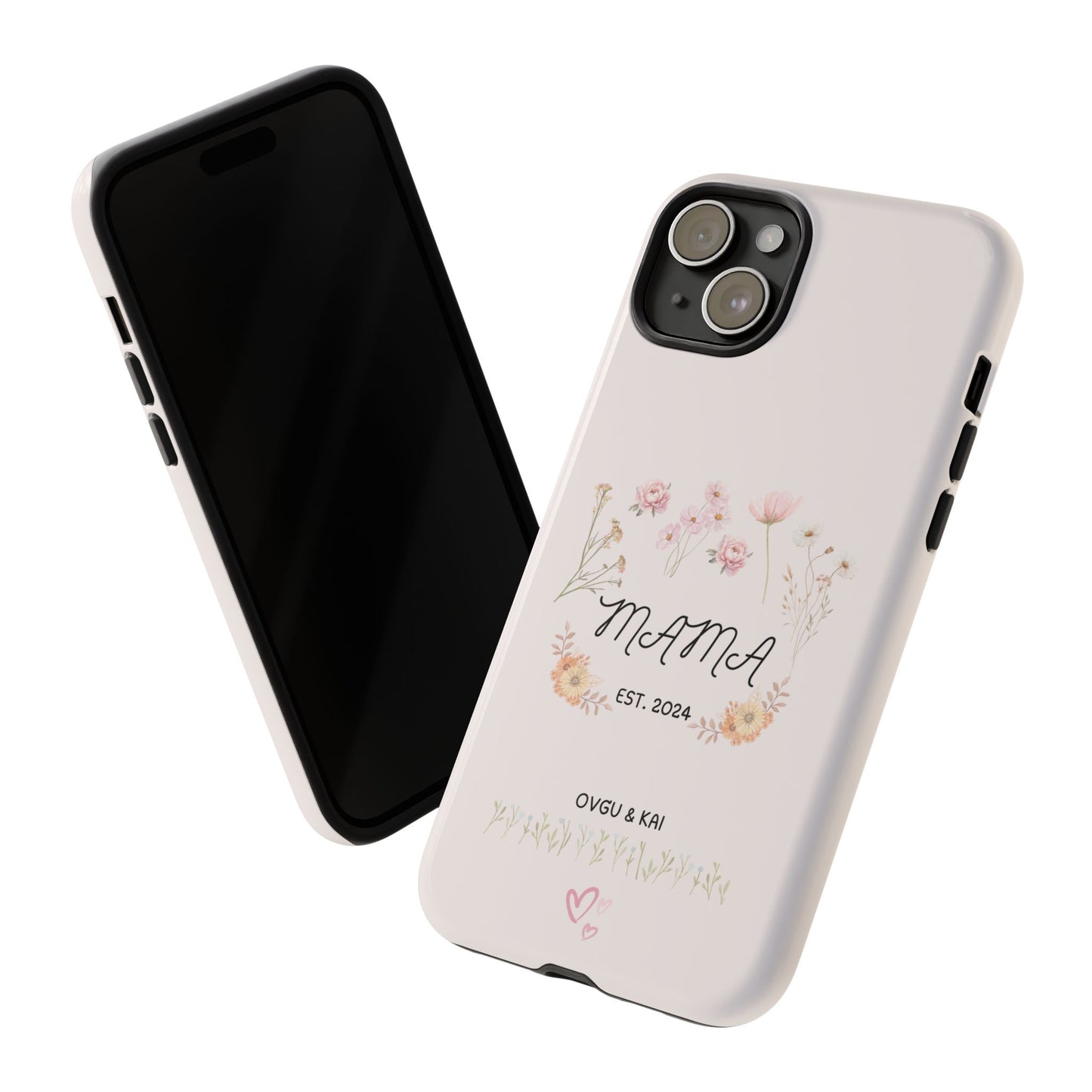 Phone Case - Floral Personalized Tough Case for Mother's Day - Mama, Est [Year], Children's Names