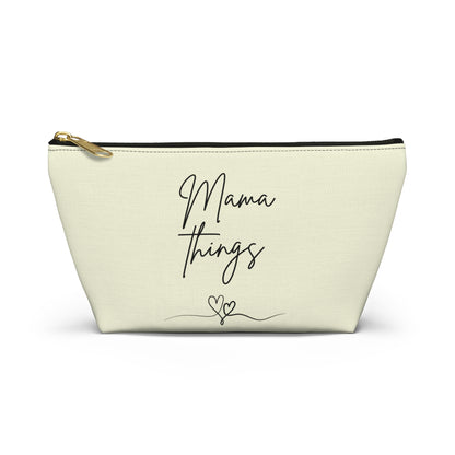 Accessory Pouch - Mama Things Heart Pattern - Stylish Organizer for Moms , Mother’s Day Gift