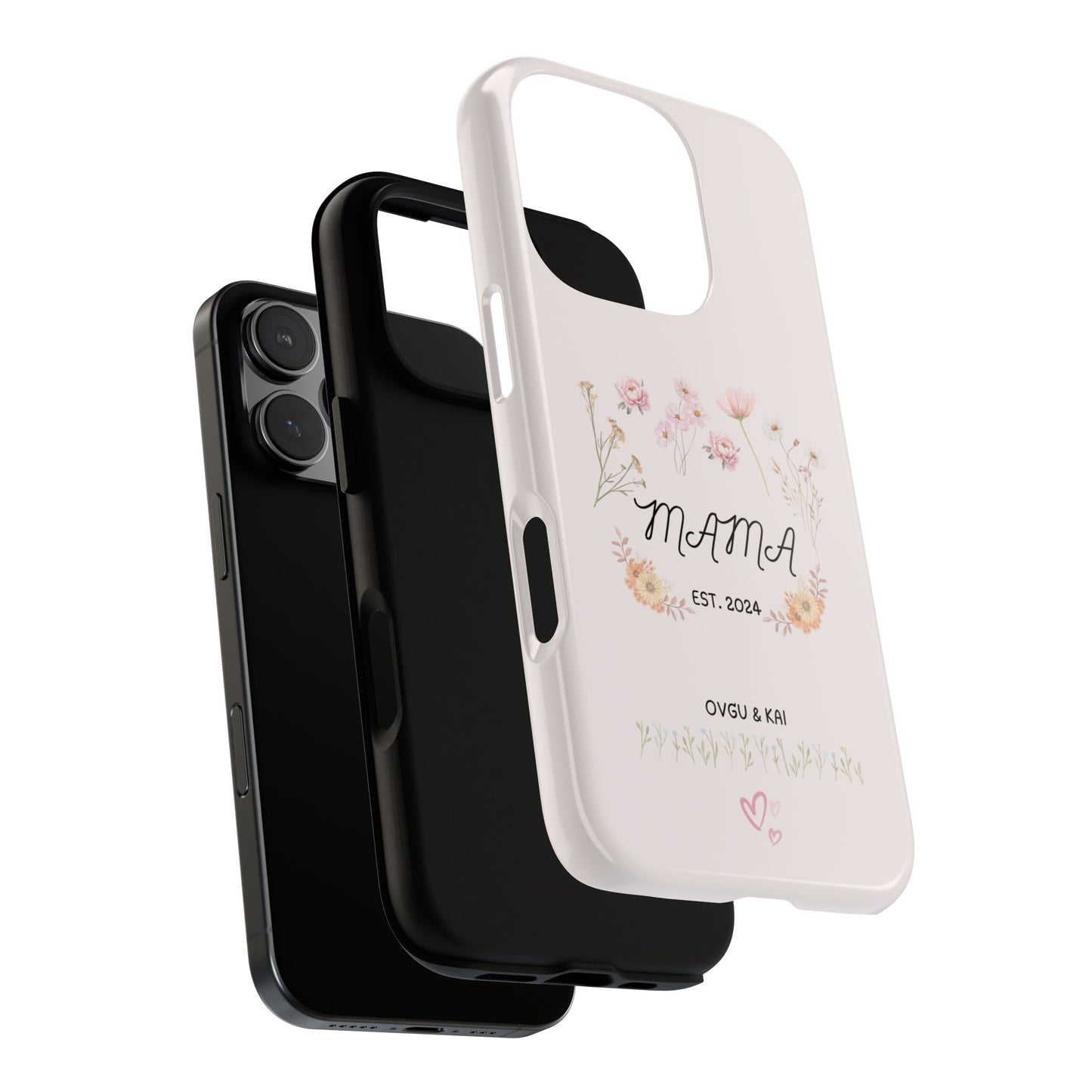 Phone Case - Floral Personalized Tough Case for Mother's Day - Mama, Est [Year], Children's Names