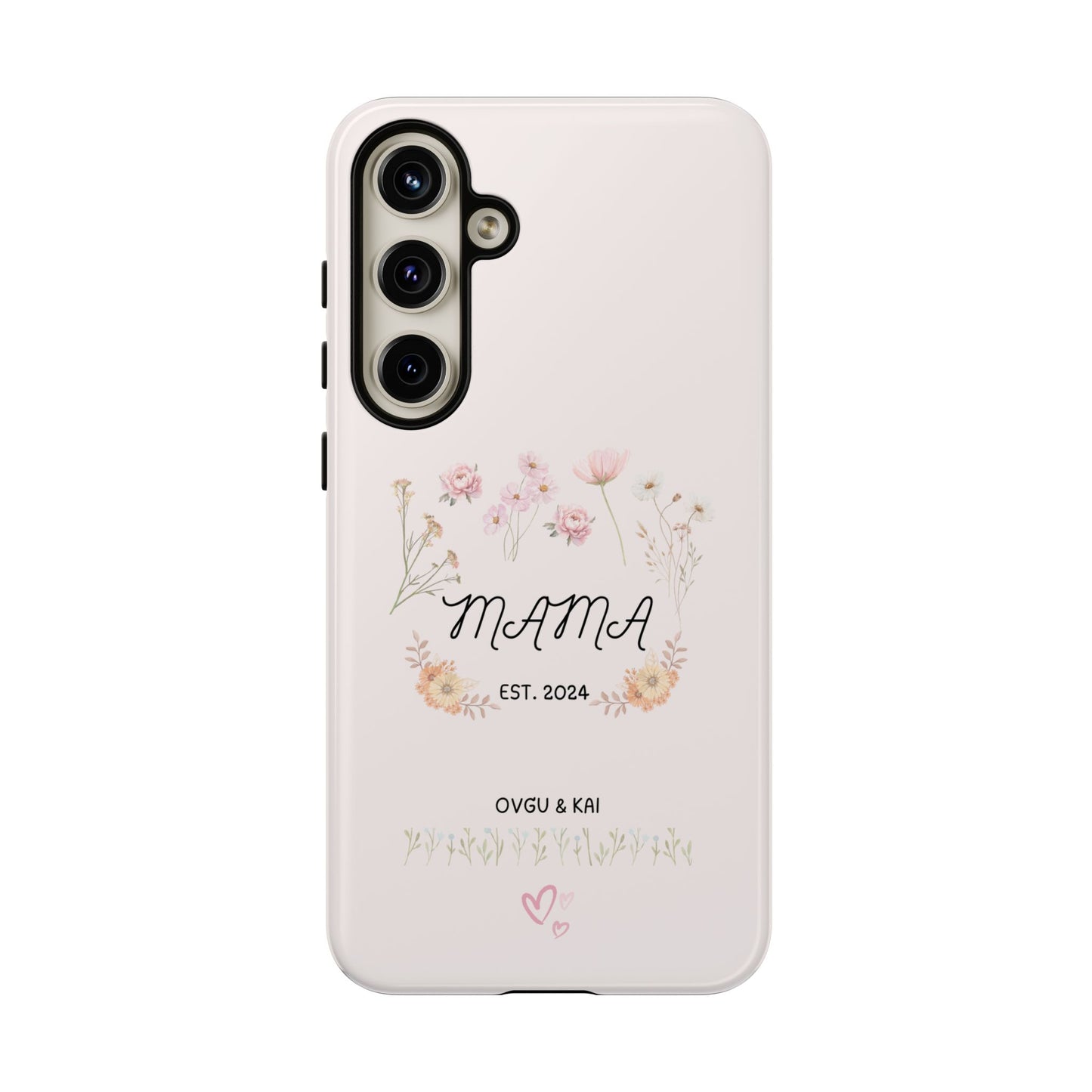 Phone Case - Floral Personalized Tough Case for Mother's Day - Mama, Est [Year], Children's Names