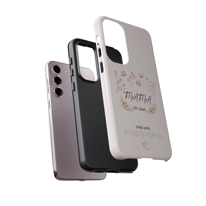 Phone Case - Floral Personalized Tough Case for Mother's Day - Mama, Est [Year], Children's Names