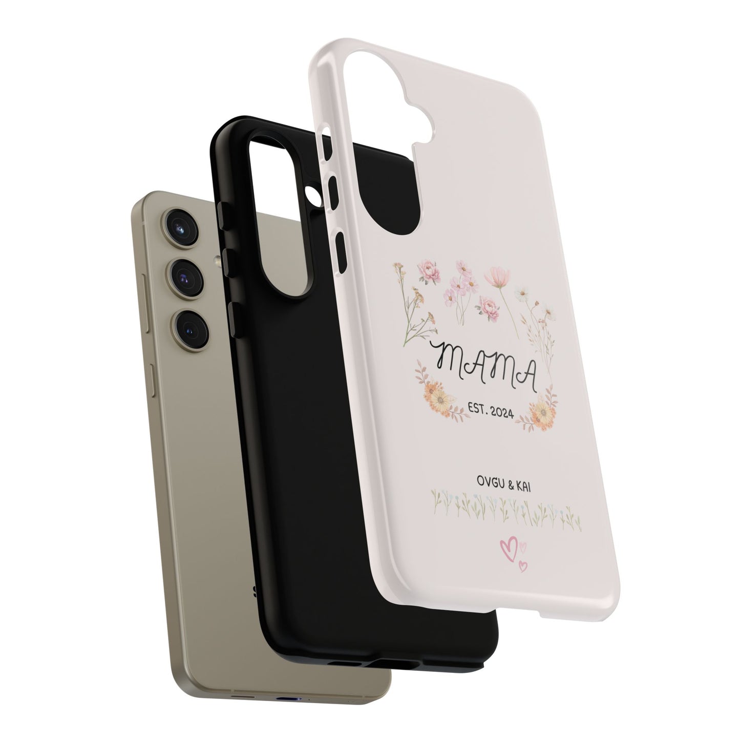 Phone Case - Floral Personalized Tough Case for Mother's Day - Mama, Est [Year], Children's Names