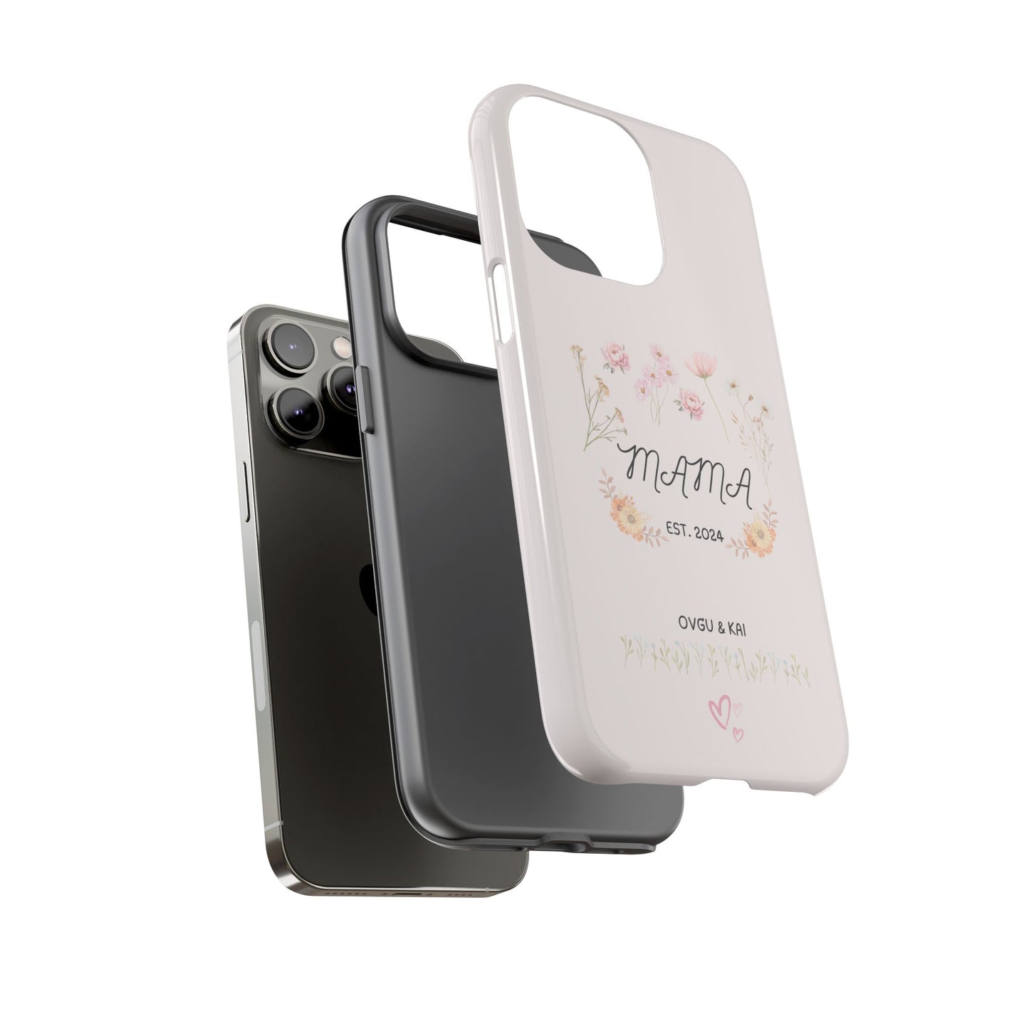 Phone Case - Floral Personalized Tough Case for Mother's Day - Mama, Est [Year], Children's Names