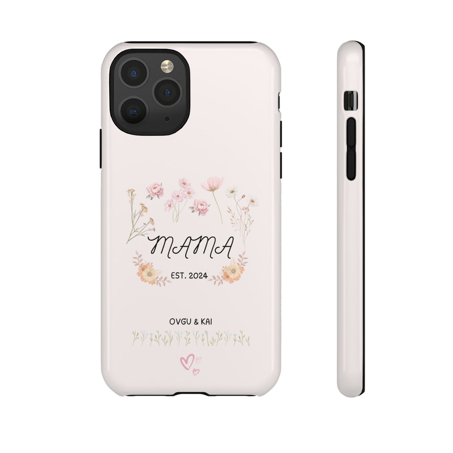Phone Case - Floral Personalized Tough Case for Mother's Day - Mama, Est [Year], Children's Names
