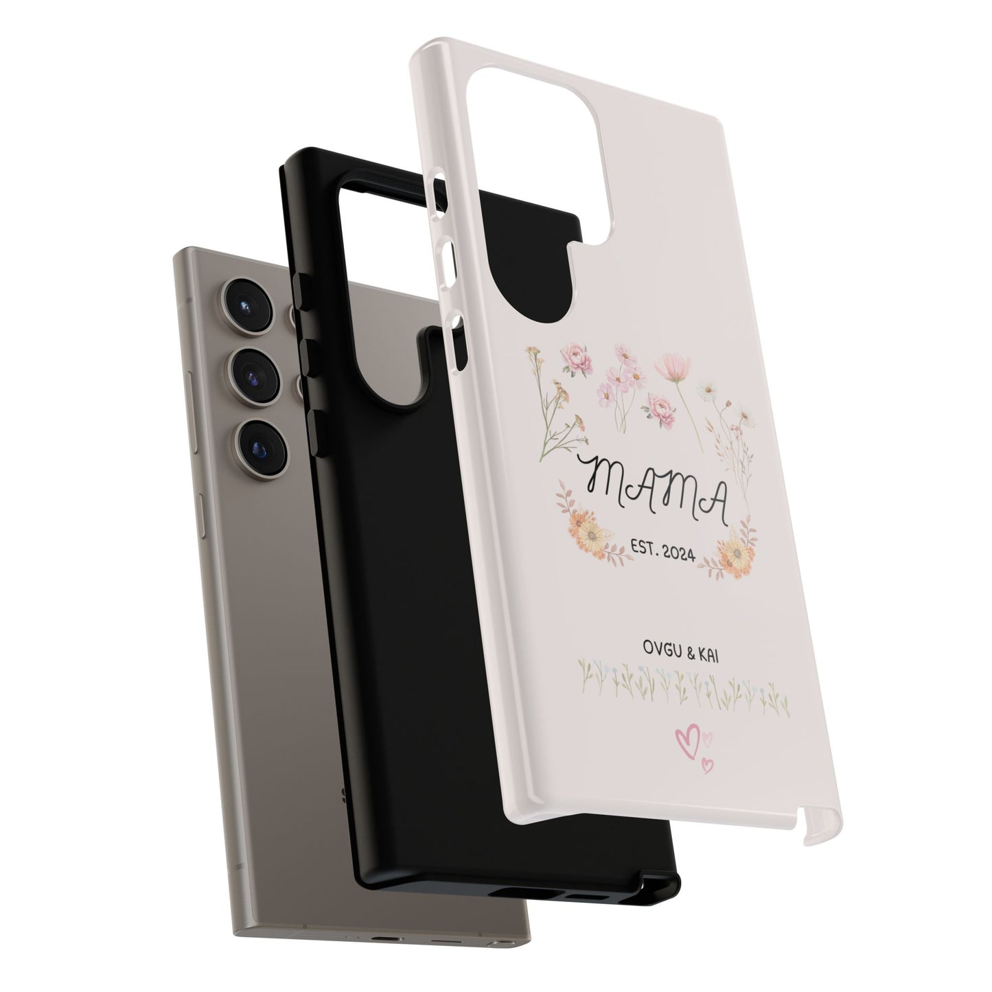 Phone Case - Floral Personalized Tough Case for Mother's Day - Mama, Est [Year], Children's Names