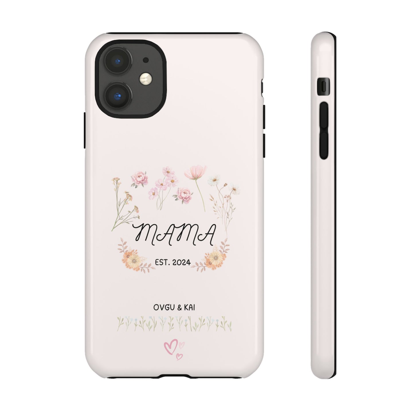Phone Case - Floral Personalized Tough Case for Mother's Day - Mama, Est [Year], Children's Names