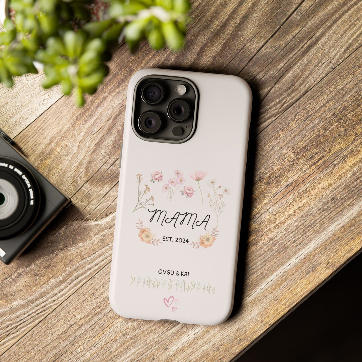 Phone Case - Floral Personalized Tough Case for Mother's Day - Mama, Est [Year], Children's Names