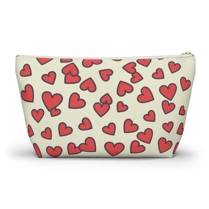 Accessory Pouch - Mama Things Heart Pattern - Stylish Organizer for Moms , Mother’s Day Gift