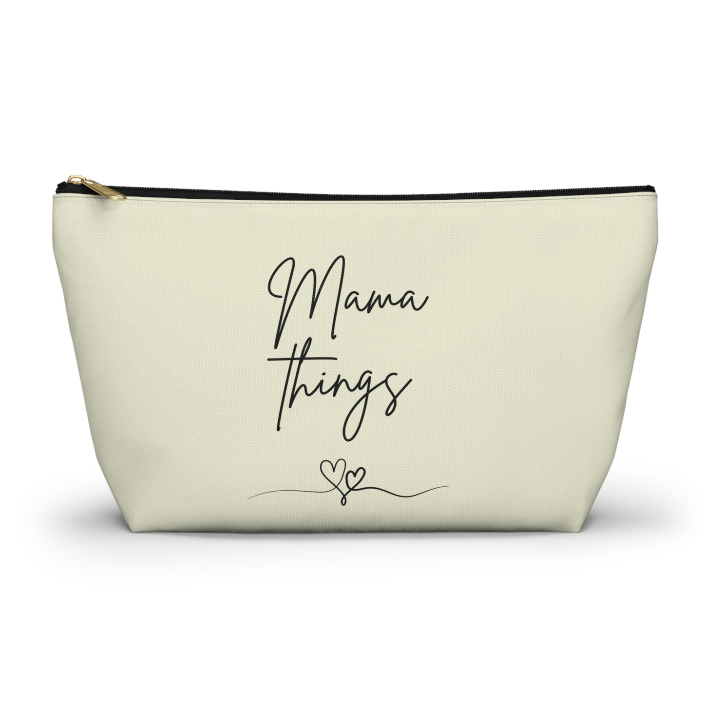 Accessory Pouch - Mama Things Heart Pattern - Stylish Organizer for Moms , Mother’s Day Gift