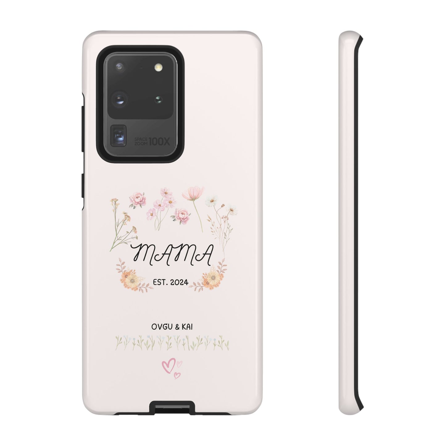 Phone Case - Floral Personalized Tough Case for Mother's Day - Mama, Est [Year], Children's Names