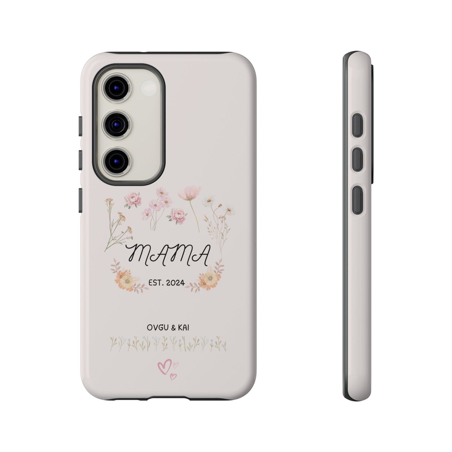Phone Case - Floral Personalized Tough Case for Mother's Day - Mama, Est [Year], Children's Names