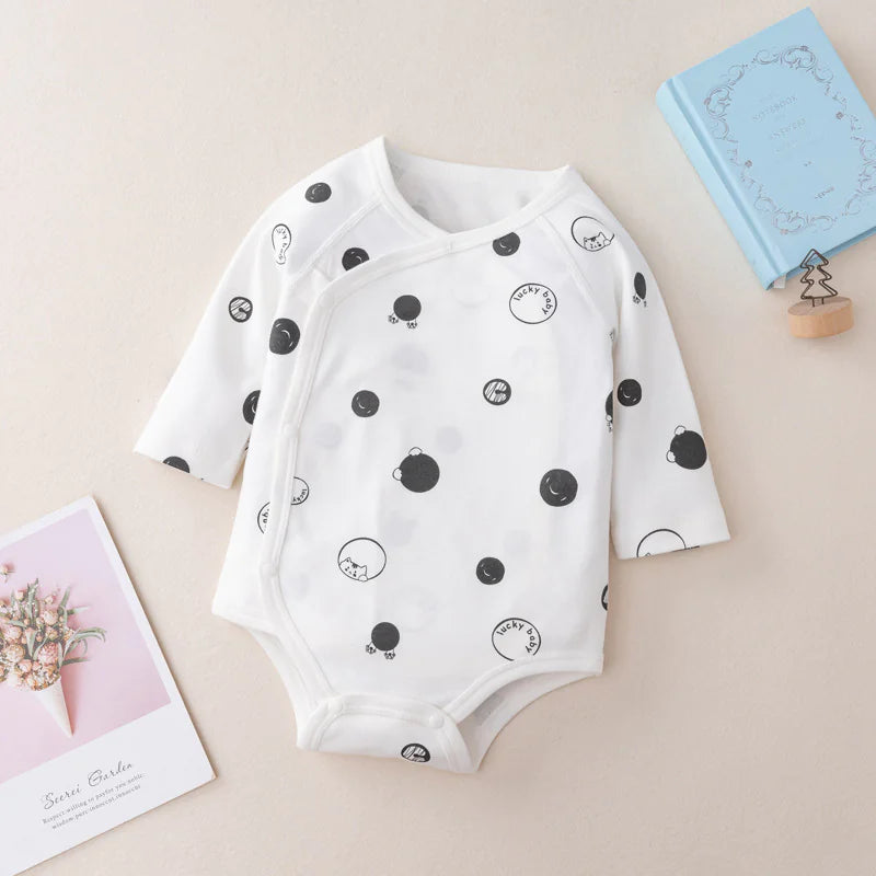 Compass 100% Cotton Newborn Rompers (0-24 Months)