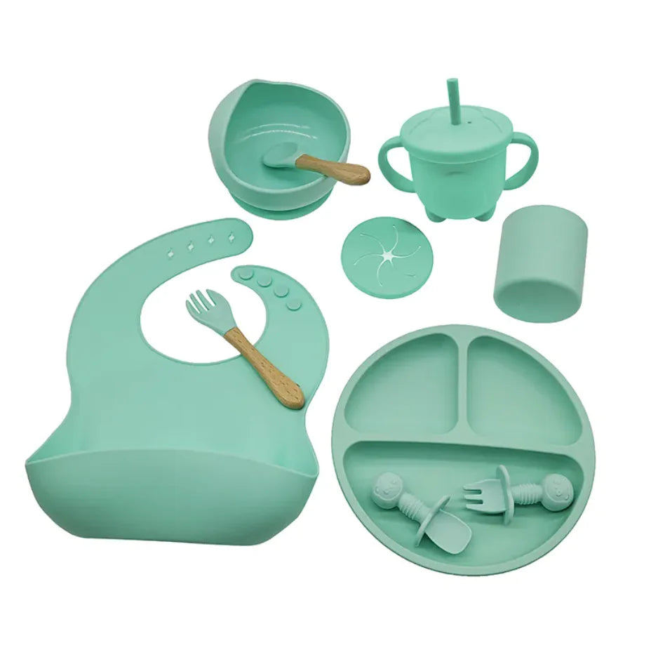 Ensemble de vaisselle en silicone pour bébé Compass