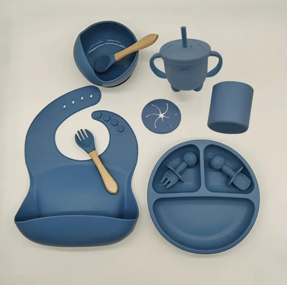 Compass Baby Silicone Feeding Tableware Set