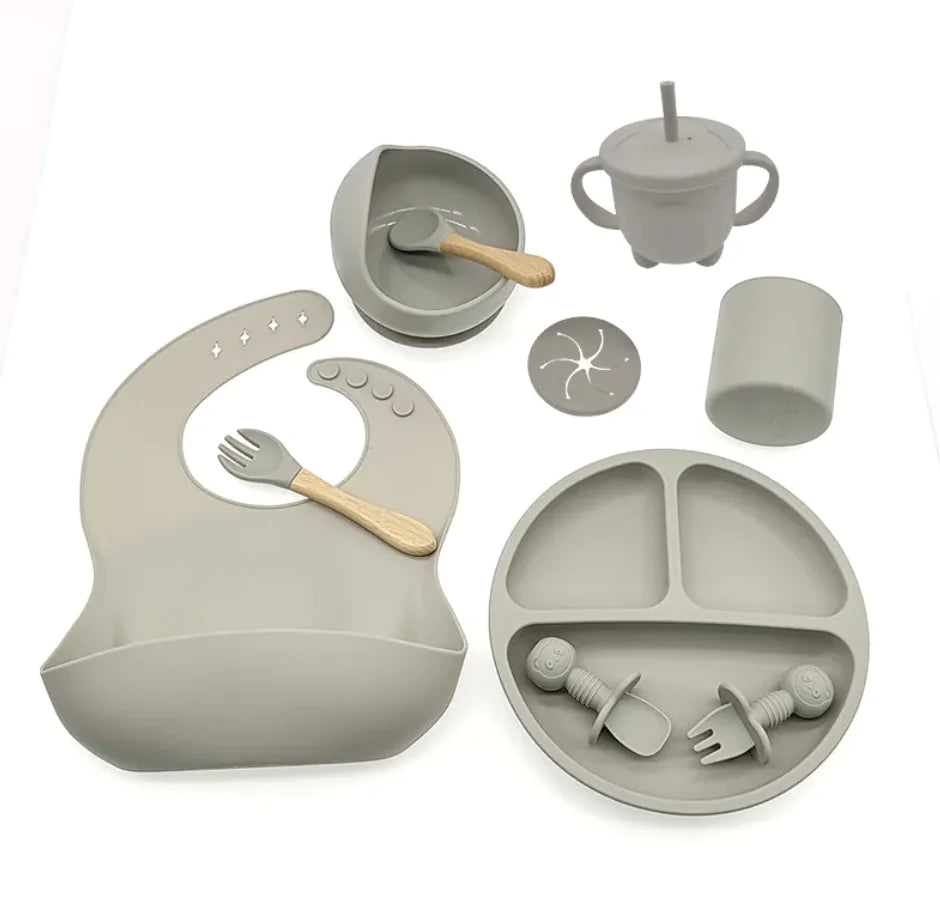 Ensemble de vaisselle en silicone pour bébé Compass