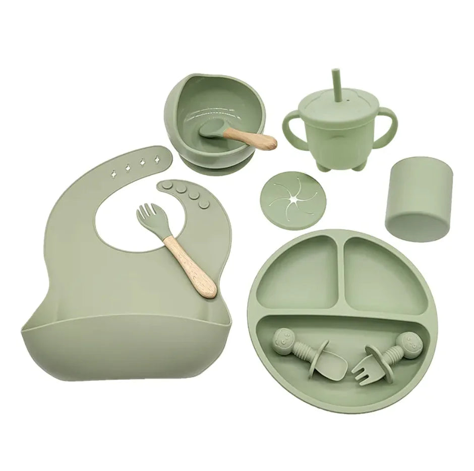 Compass Baby Silicone Feeding Tableware Set