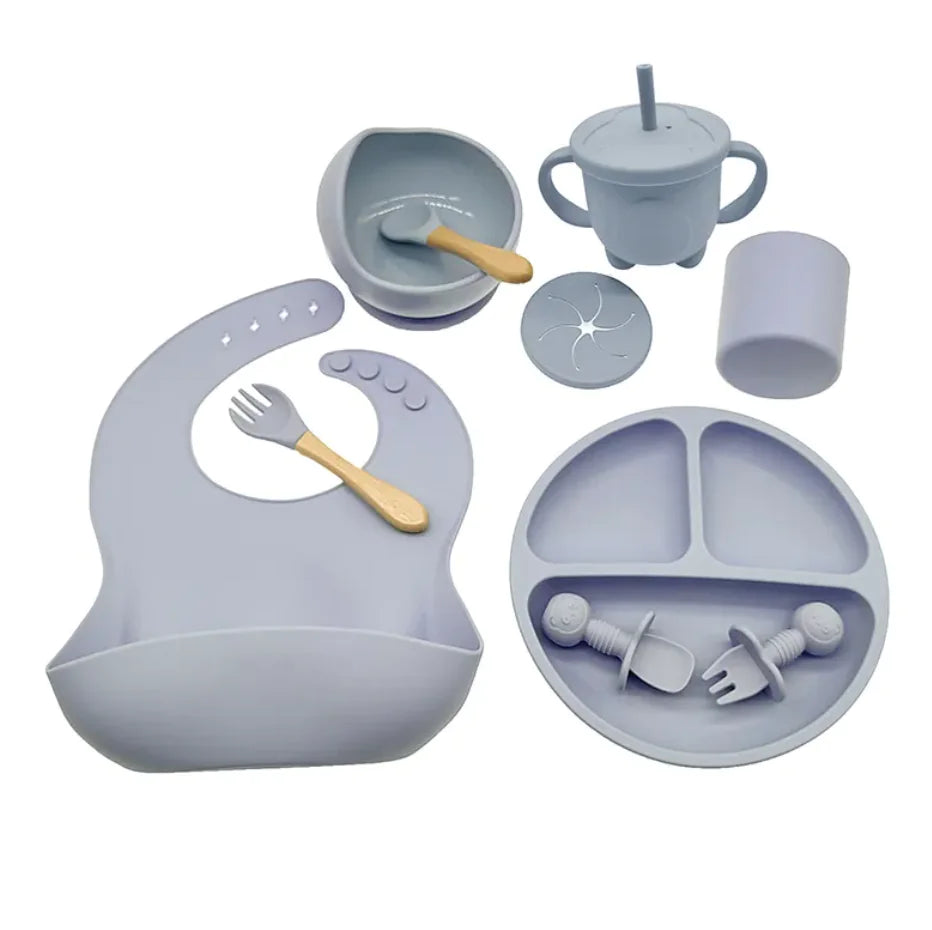 Ensemble de vaisselle en silicone pour bébé Compass