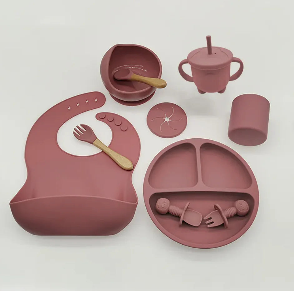 Ensemble de vaisselle en silicone pour bébé Compass