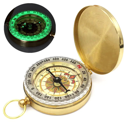 Compass Glow in The Dark Waterproof for Hunting Outdoor Navigation Tool