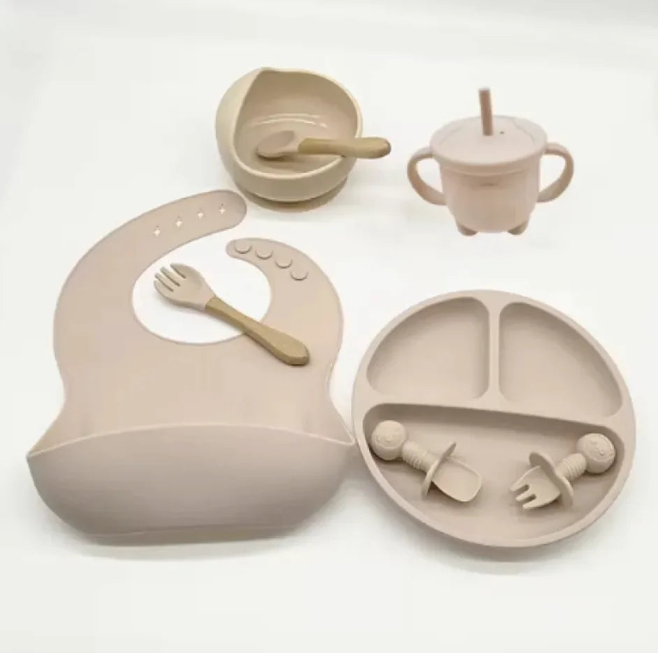 Ensemble de vaisselle en silicone pour bébé Compass